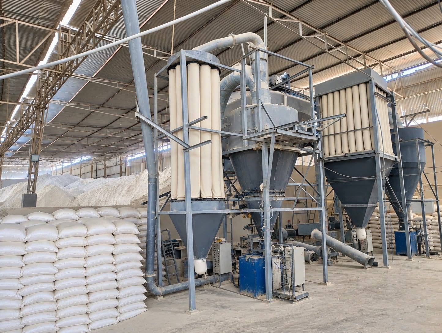 KS Microns factory processing equipment
